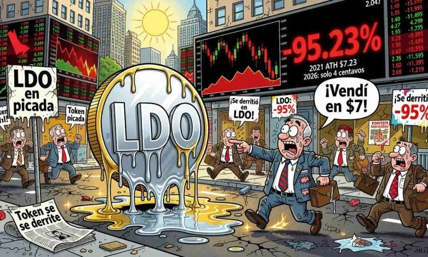 LDO se hunde un 4.61% y toca mínimos de junio mientras el volumen de trading se desploma