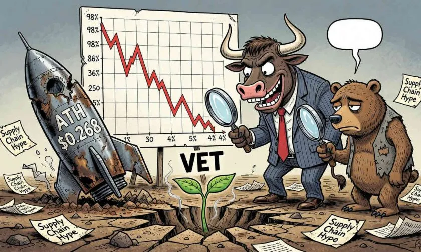 VET se dispara un 4,09% pero sigue en el abismo: ¿puede recuperarse de su caída del 98%?