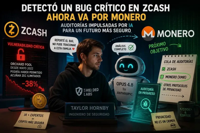 Ingeniero que descubrió falla crítica de Zcash ahora apunta a Monero