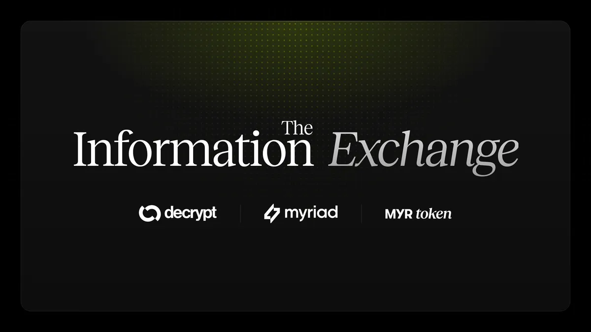 Decrypt launches The Information Exchange on Solana with MYR token