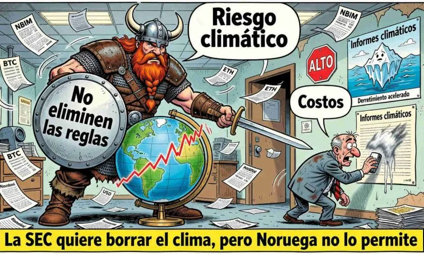 Fondo soberano de Noruega desafía a la SEC: no eliminen las reglas climáticas