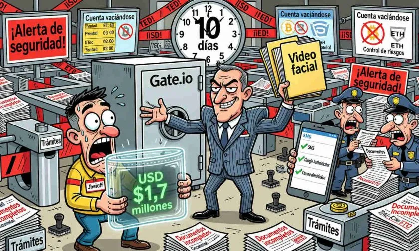 Gate.io niega retener evidencia tras robo de USD $1,7 millones a un usuario