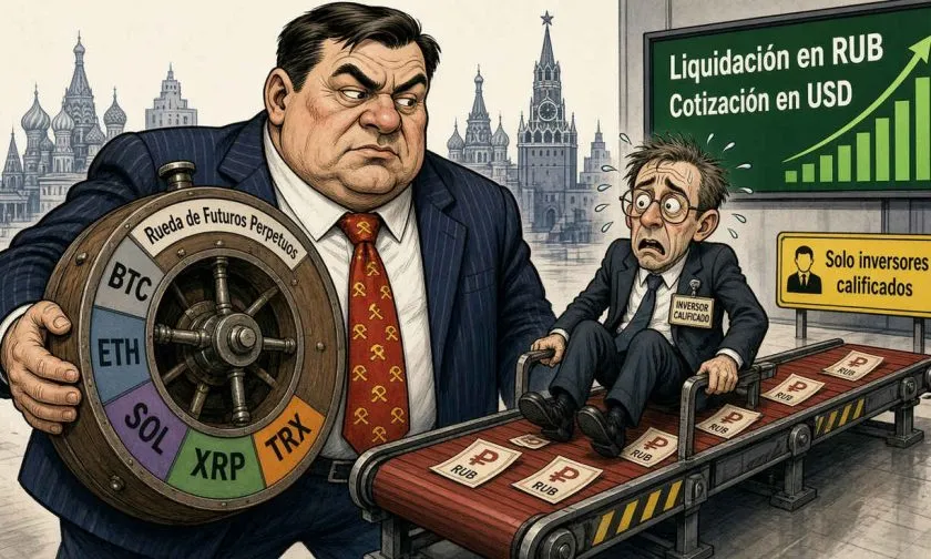 Moscow Exchange lanzará futuros perpetuos sobre BTC, ETH, SOL, XRP y TRX