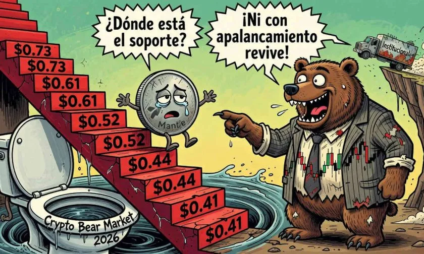Mantle (MNT) se desploma un 4,10% y rompe todos los promedios móviles: ¿se acerca el colapso final?