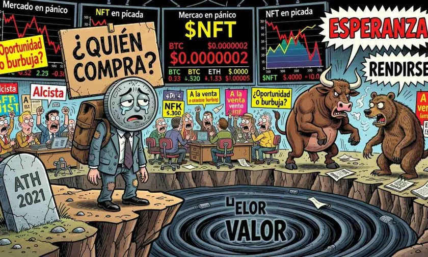 $NFT pierde más del 94% de su valor desde 2021, permanece en microcapitalización