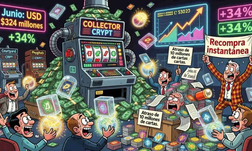 Gachas de tarjetas tokenizadas superan USD $324 millones en junio y marcan otro récord