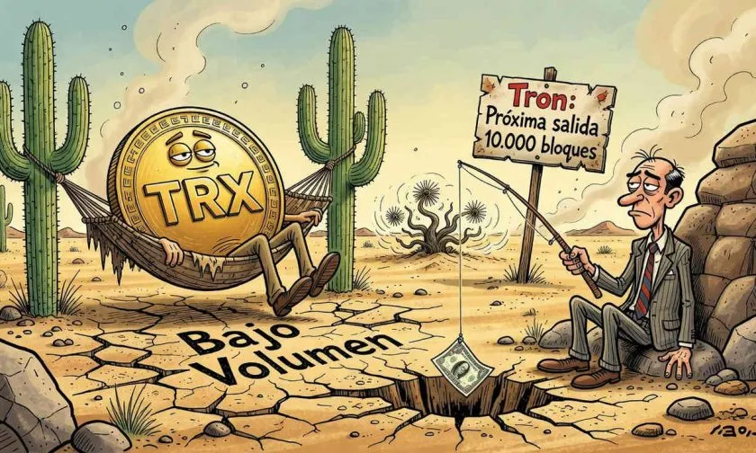 TRX flota en un mar de calma: baja volatilidad y volumen ocultan una posible explosión de precio