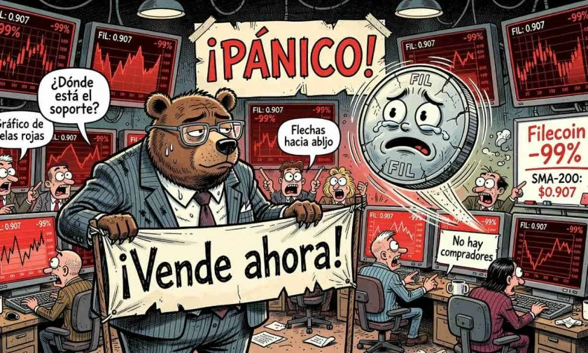 Filecoin se hunde un 4,32% y se aleja de sus medias móviles clave