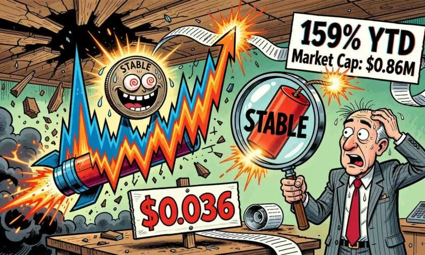 Stable ($STABLE) rompe resistencia de corto plazo y sube 5,44%: ¿inicio de una recuperación sostenida?
