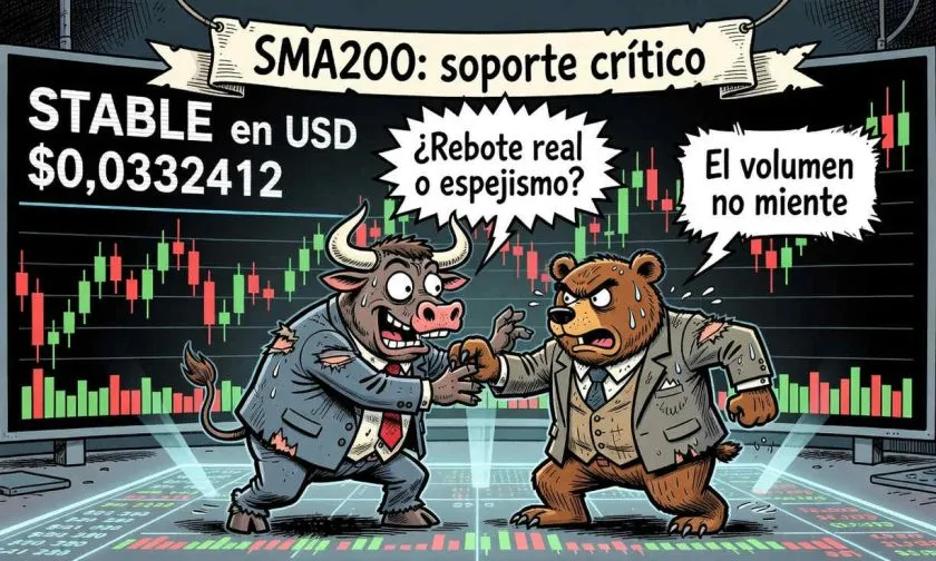 Stable rebota 2,93% pero el volumen delata debilidad