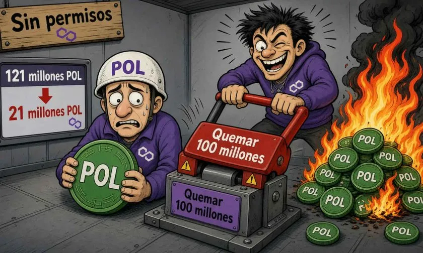 Polygon planea quemar 100 millones de tokens POL para reducir suministro circulante