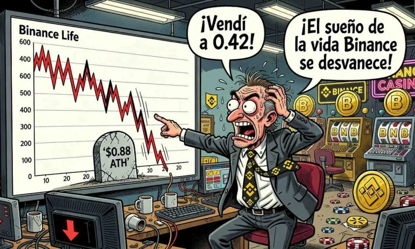 币安人生 pierde el soporte de USD $0,70 y enciende alarmas bajistas