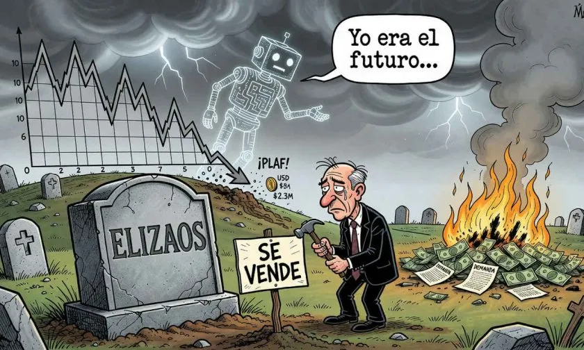 Token ELIZAOS colapsa un 97% tras cierre de fundación y demanda, dice su fundador