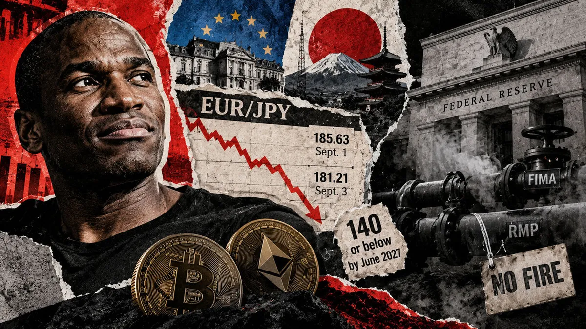 Arthur Hayes sees EUR/JPY drop as crypto's warning sign despite Fed stability