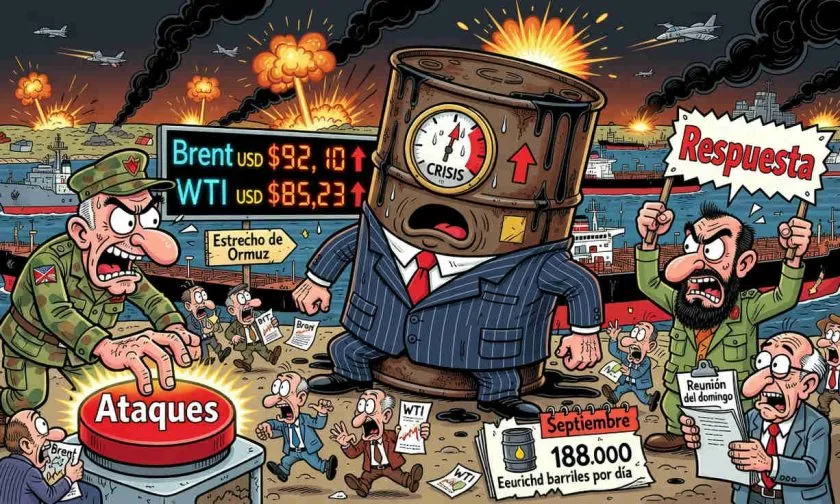 Petróleo avanza sobre USD $90 tras nuevos ataques de EE. UU. contra Irán