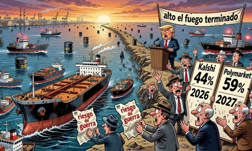 Kalshi ve poco probable que el tráfico en Hormuz vuelva a la normalidad en 2026