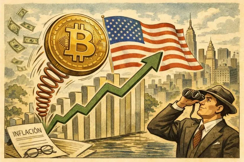 Bitcoin rebota sobre USD $61.000 tras dato de inflación en EE. UU., pero persiste presión macro