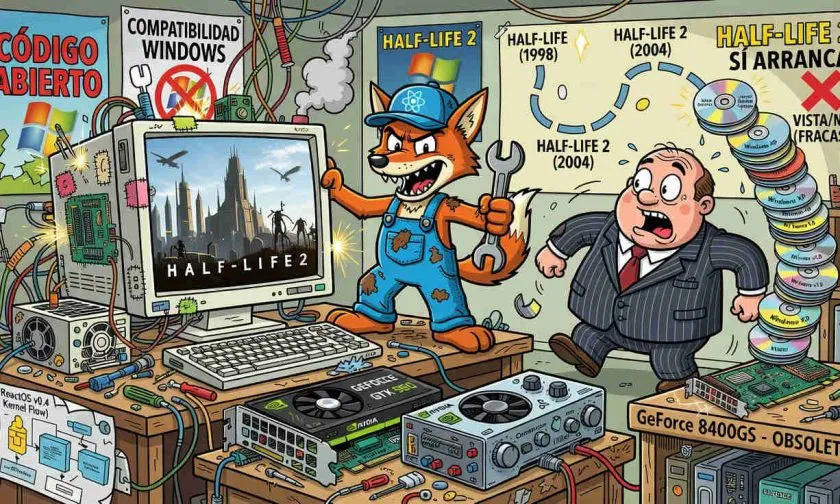 ReactOS ya puede ejecutar Half-Life 2 y acelera su meta de ser un Windows abierto