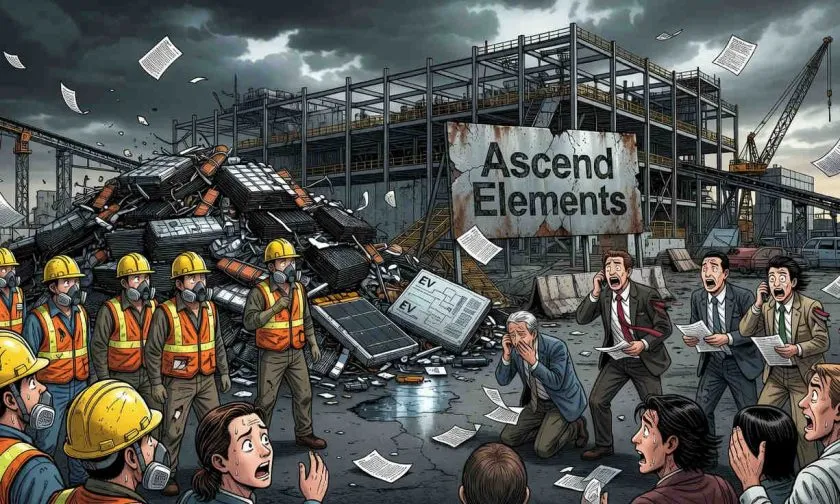 Ascend Elements se declara en bancarrota y golpea al reciclaje de baterías en EE. UU.