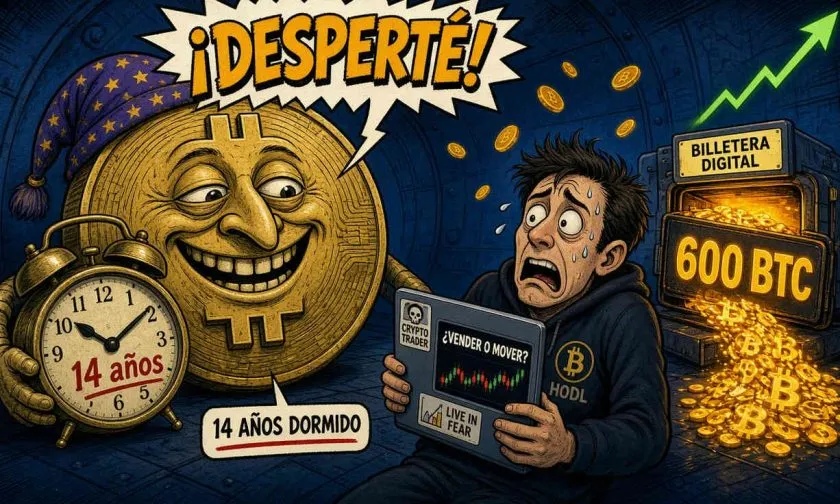 Bitcoin antiguo despierta: 600 BTC se mueven tras 14 años de inactividad