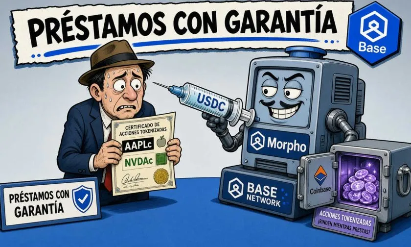 Morpho habilita préstamos con acciones tokenizadas de Coinbase en Base