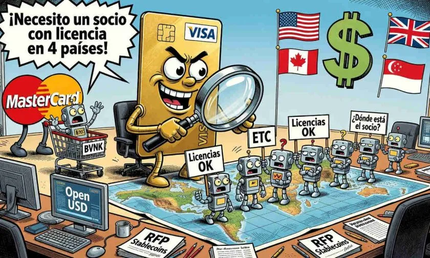 Visa busca reemplazo para BVNK tras su compra por Mastercard y prioriza las stablecoins