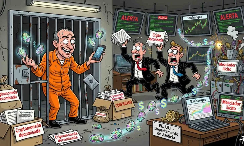 Prisionero federal acusado de robar USD $290.000 en criptomonedas decomisadas