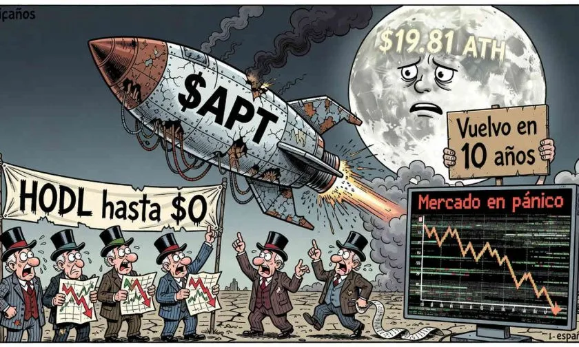 Aptos ($APT) se desploma un 7% el 28 de julio de 2026 y toca mínimos de varios meses