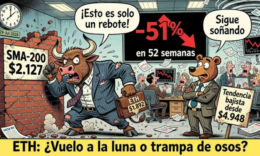 Ethereum lucha por recuperar los $1.900 tras ganancia mensual del 19%