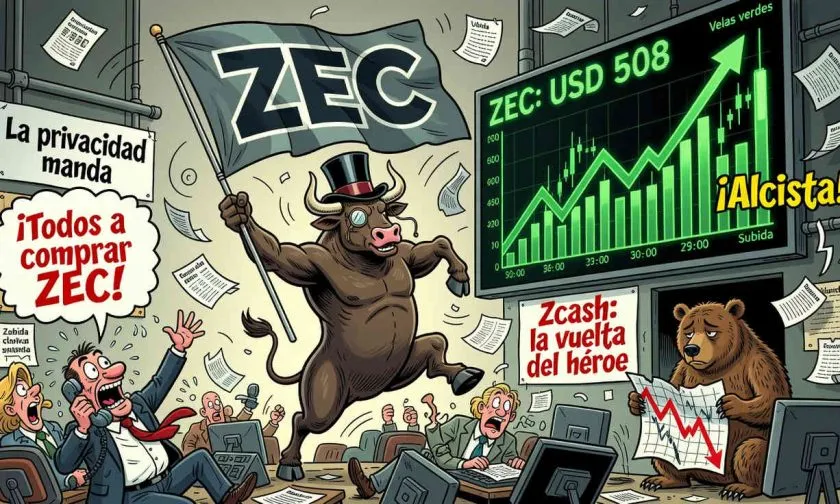 ZEC sube 4,48% y rompe resistencia clave en medio de renovado interés