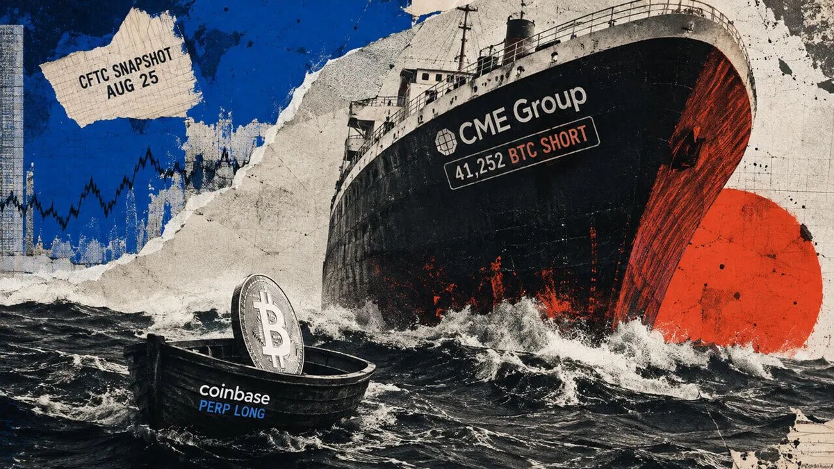 CME's 41,252.1 BTC position contrasts sharply with Coinbase's 151.62 BTC