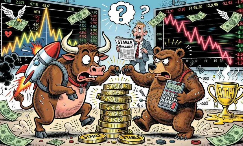 Stable ($STABLE) se desploma un 22% desde su máximo histórico en medio de un volumen explosivo
