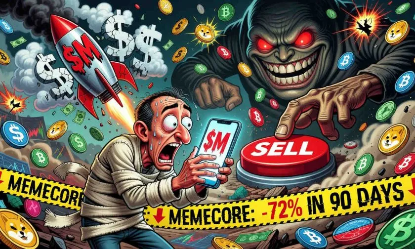 MemeCore $M se desploma un 72% en tres meses: ¿el fin de la memecoin milagro?
