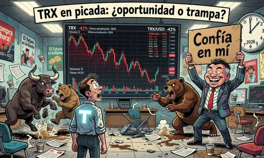 TRX pierde soporte y cae un 2,14% en medio de un aumento de volumen de negociación