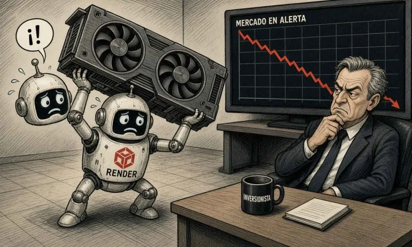 Render sufre fuerte caída el 14 de octubre en medio de riesgos y dudas técnicas