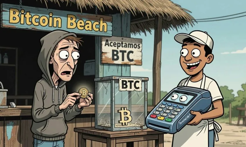 Desplome de pagos en Bitcoin Beach reaviva el debate sobre adopción en El Salvador
