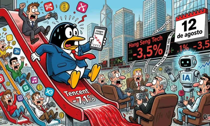 Tencent se desploma 7,1% y arrastra a las acciones de juegos de China