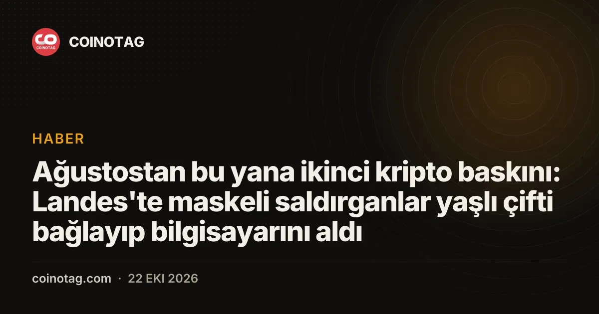 Mont-de-Marsan isabet alan Landes bolgesinde agustostan bu yana ikinci kripto baskini yasanirken cifte saldirildi