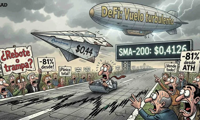 AERO sube un 4% y enfrenta resistencias clave mientras el mercado de DeFi busca dirección
