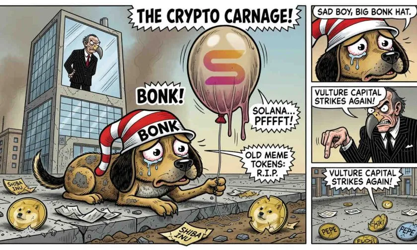 BONK se desploma 92% desde su máximo histórico: ¿sigue vivo el meme?