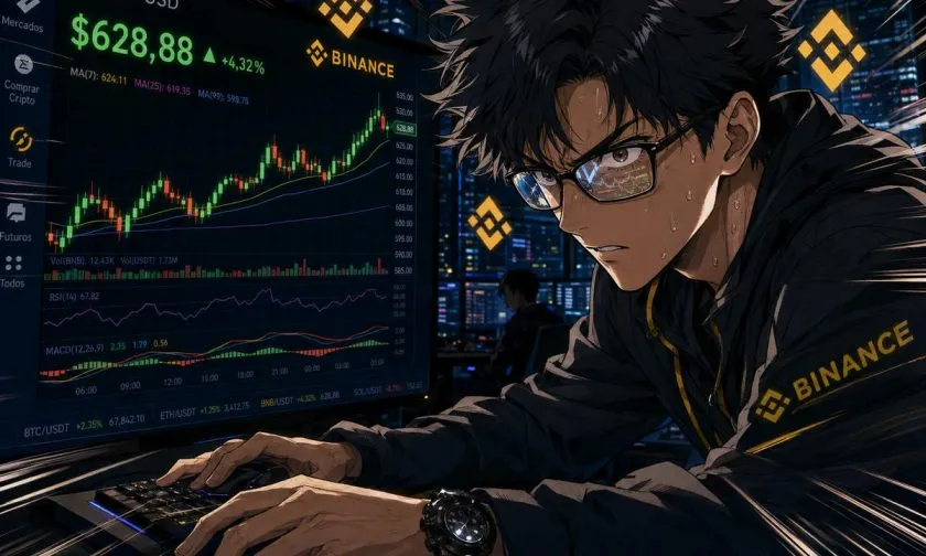 Bnb se estabiliza en USD $628,88 tras volatilidad moderada