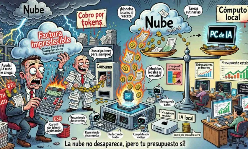 La IA abandona las suscripciones y empuja a las empresas hacia el cómputo local