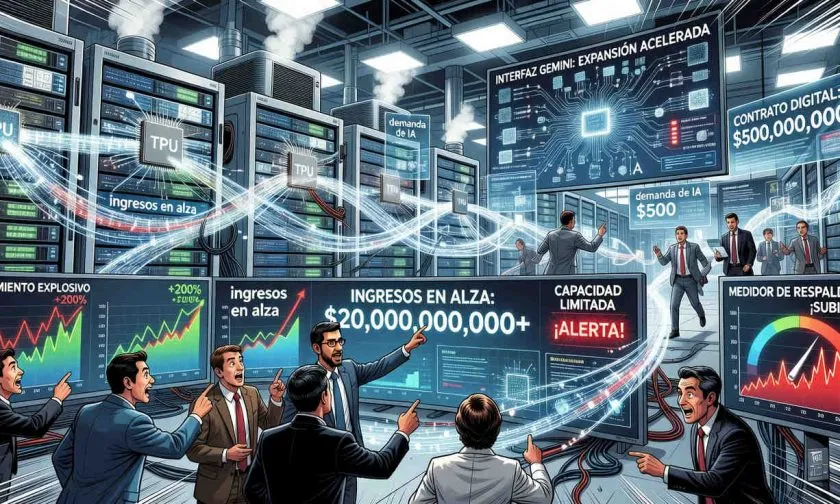 Google Cloud supera USD $20.000 millones, pero su crecimiento quedó frenado por falta de capacidad