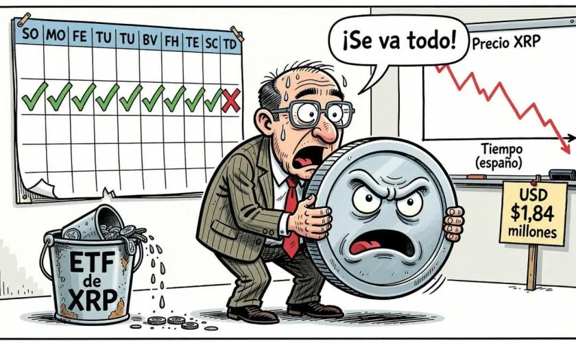 Los ETF de XRP rompen una racha de 13 semanas de entradas tras una semana de ventas