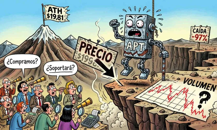 Aptos (APT) repunta 3,16% pero continúa bajo presión bajista