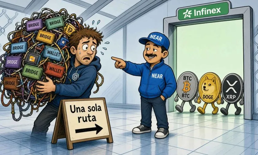 Infinex integra NEAR y simplifica el acceso cross-chain a BTC, DOGE y XRP