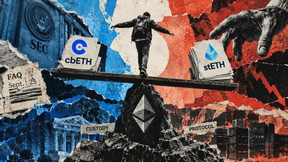 SEC staff’s staking-token split spotlights the exit risks behind staked ETH tokens
