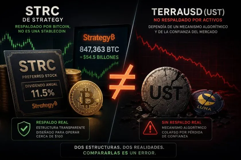 Comparar las acciones STRC de Strategy con el caso de Terra no tiene ningún sentido, afirma Benchmark