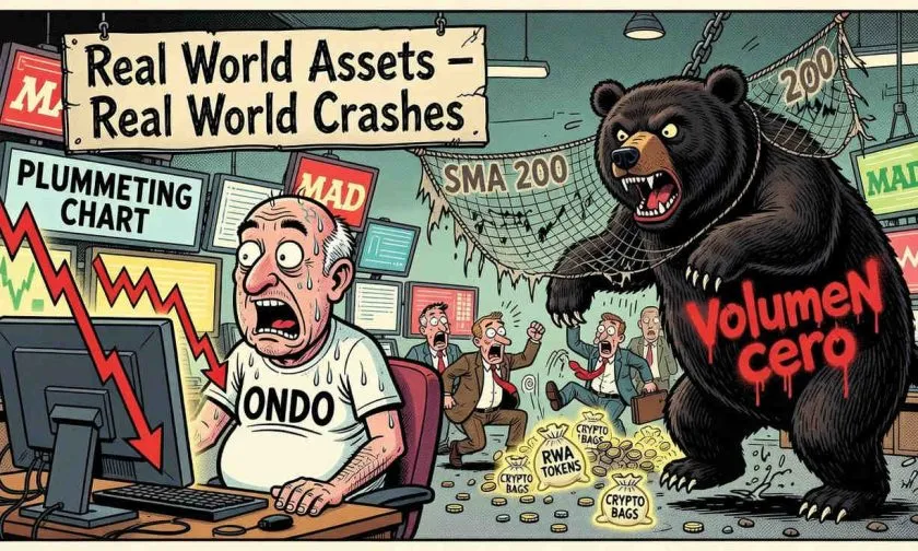 Ondo al borde del abismo: el RWA token cae otro 3% mientras el volumen se desploma