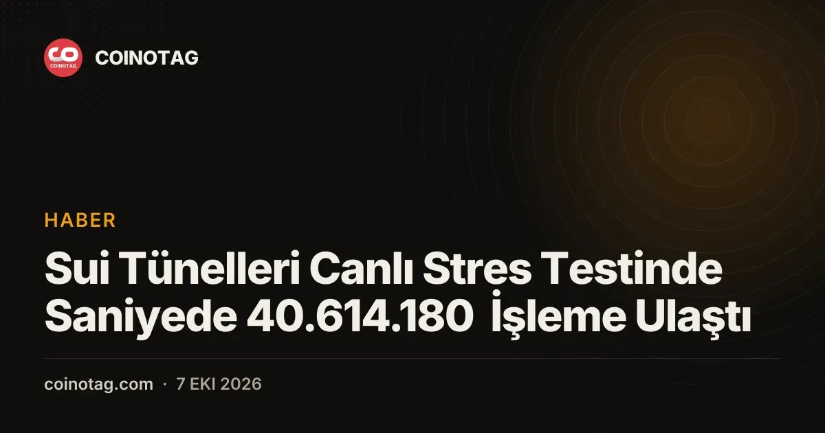 Sui Basecamp'teki stres testi saniyede 40.614.180 işlemle rekor kırdı